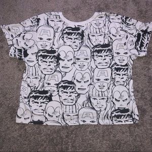 Marvel superhero shirt